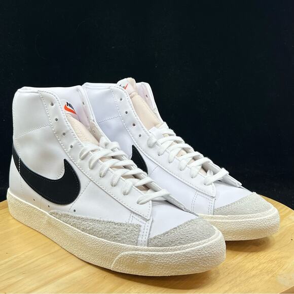 Nike Blazer Mid \'77 Vintage White Black Suede BQ6806-100 Retro Mens Size 13 main image 6